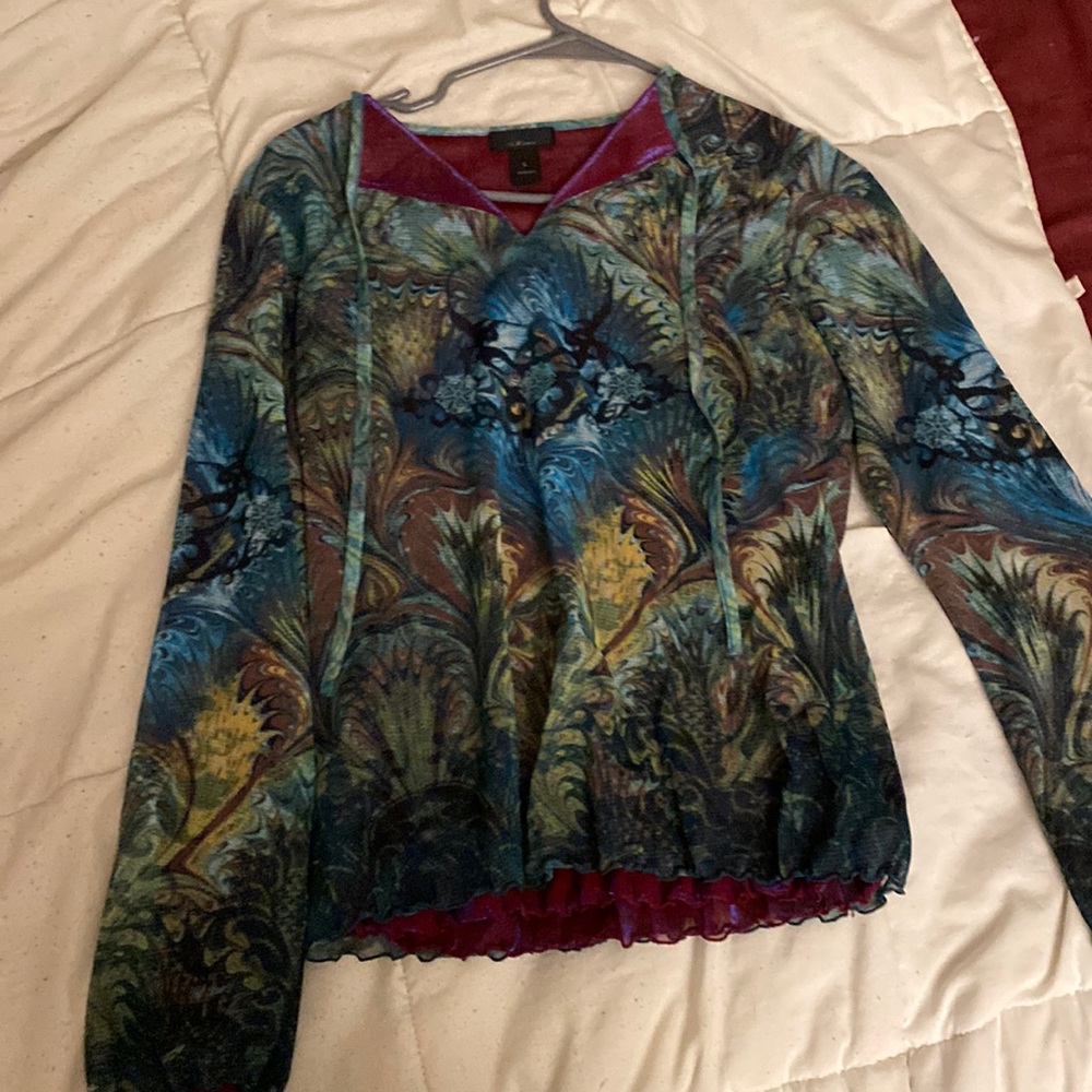 Anac by Kimi multicolor design long sleeve shirt